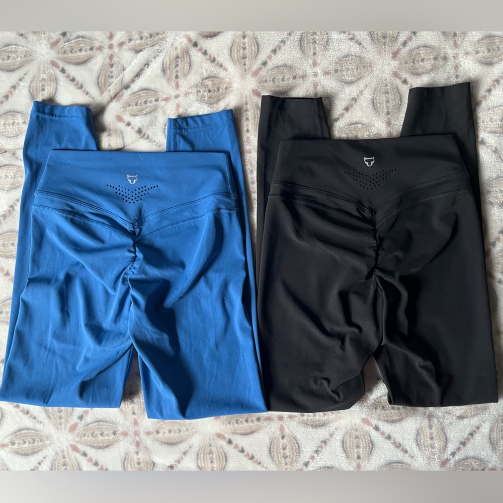 BUNDLE Tom Tiger Scrunch Butt Workout Leggings Sz. S